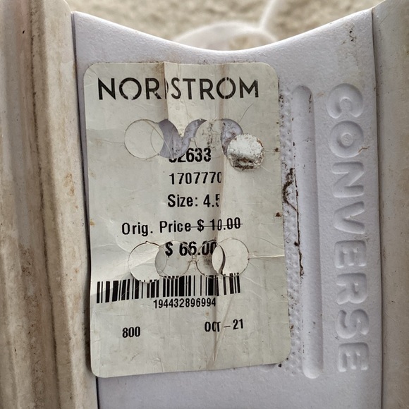 Converse White High-Top Sneakers - Picture 14 of 16